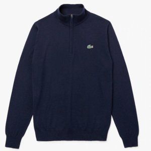 Lacoste Quarter Zip Pullover Sweater